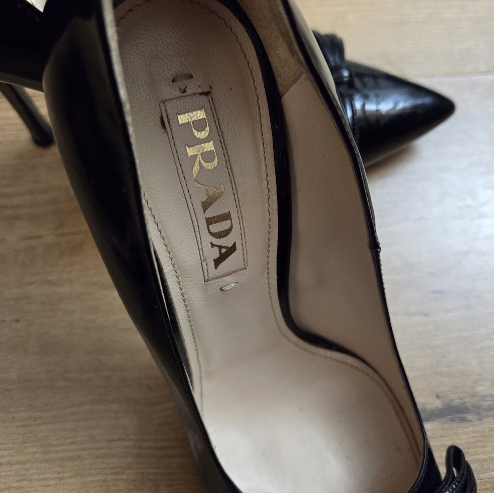 PRADA Pointy Toe Stiletto High Heeled Shoes - Picture 9 of 11